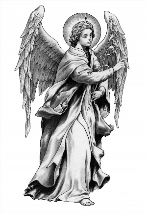 Рисунок тату ангел