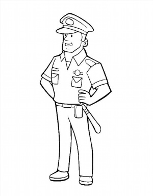 Рисунки полицейского карандашом
