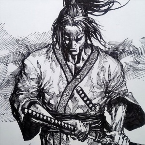 Красивые рисунки самураев