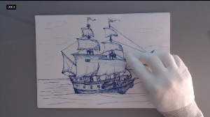 Рисунки корабля ручкой