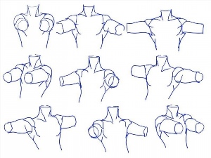 Как нарисовать плечи