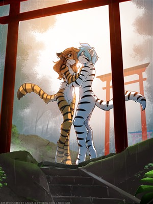 Аниме тигр рисунок
