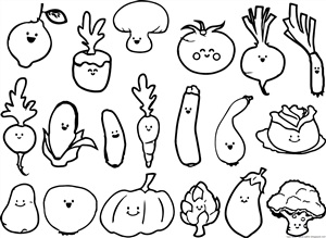 Маленькие овощи рисунки