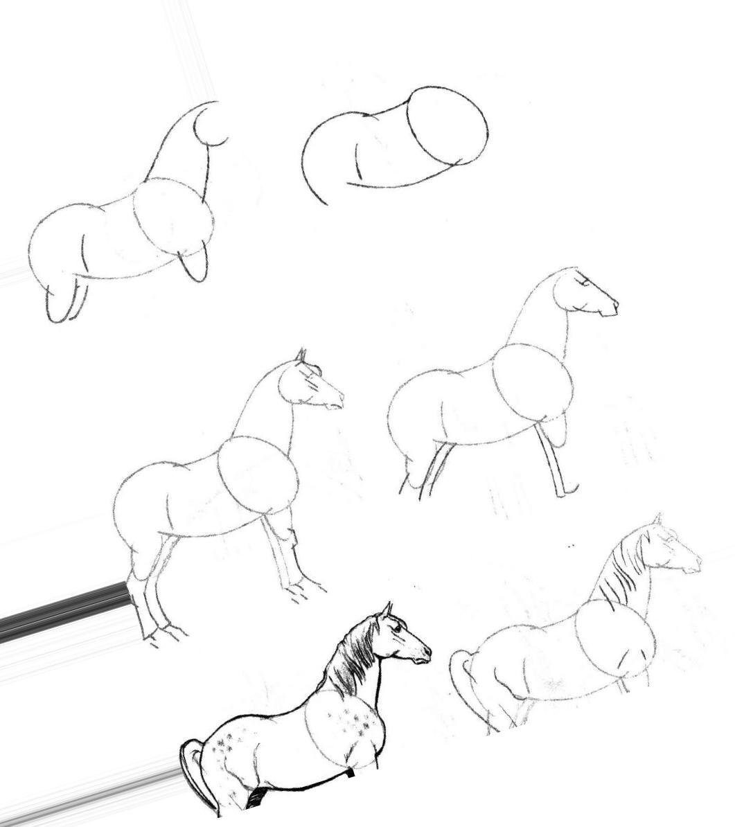 Рисуем лошадь поэтапно. Рисование лошади. Рисование лошади поэтапно. Рисунки лошади карандашом для начинающих. Лошадь карандашом для начинающих.