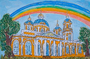 Рисунок на тему храм