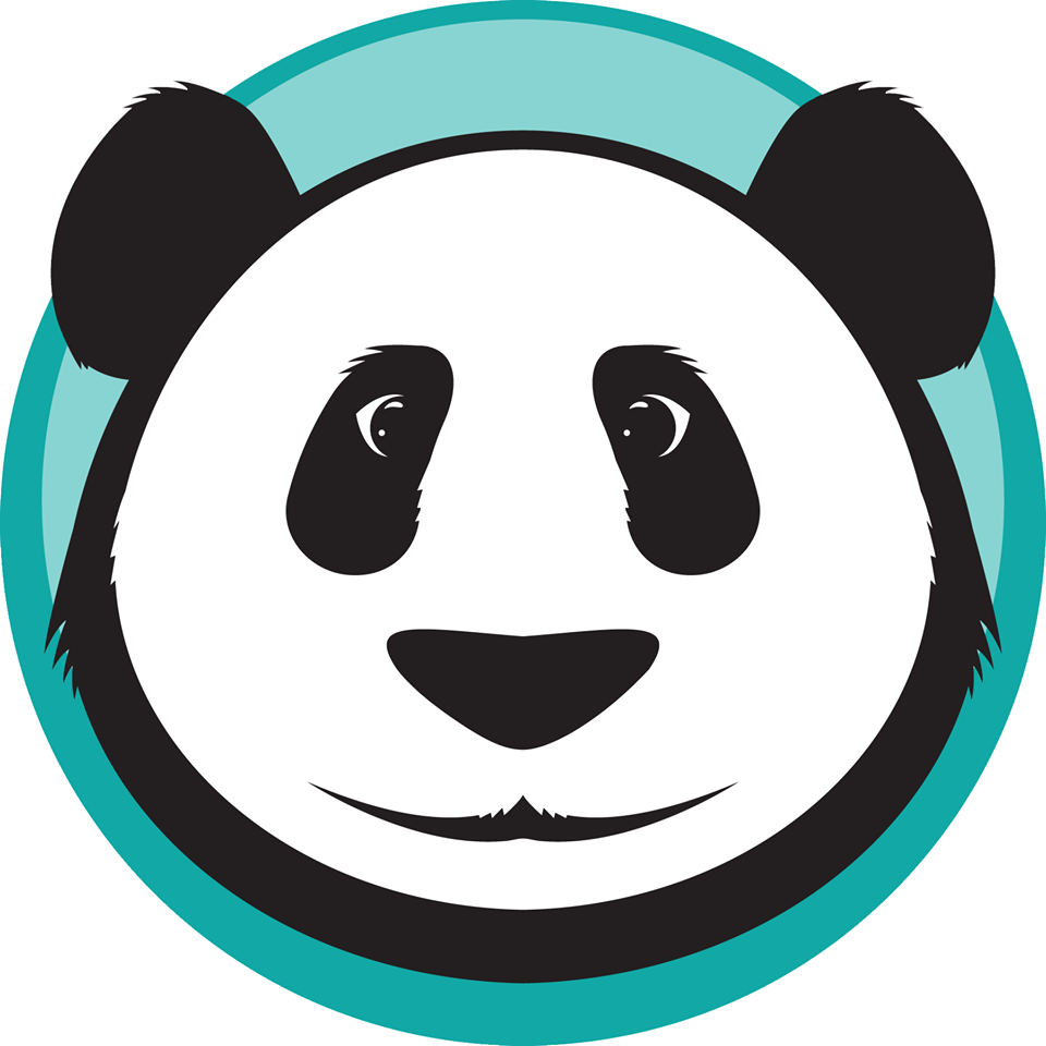 Панда собирает в круг. Панда. Панда иконка. Panda логотип. Пандочка в кругу.