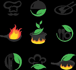 Логотип еда