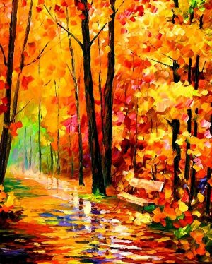 Осенние рисунки красками