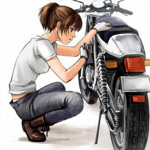 Рисунки мотоциклов аниме