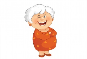 Векторный рисунок бабушка