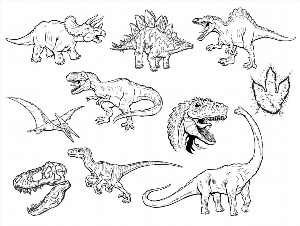 Динозавр рисунок тату