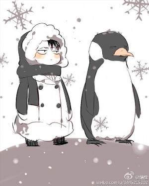 Пингвин рисунок аниме