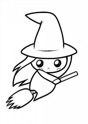 Легкий рисунок для ведьмочек