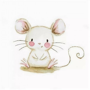 Милая мышка рисунок