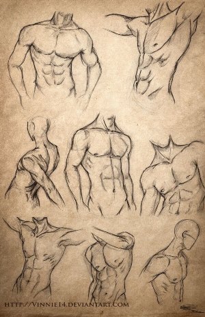 Рисунки карандашом мужское тело