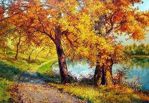 Осень пейзаж живопись