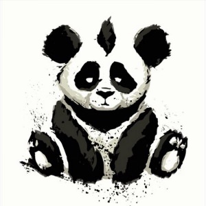 Панда рисунок тату