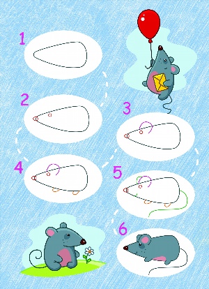 Как нарисовать мышонка