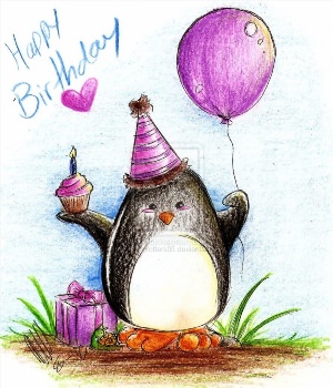 Рисунок на открытку с днем рождения