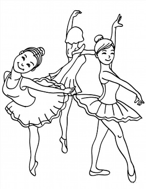 Рисунки раскраски балет
