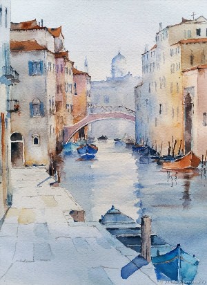 Венеция рисунки акварелью