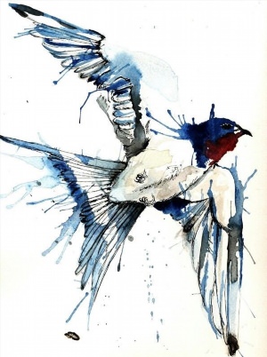 Арт птицы рисунки