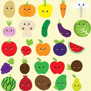 Рисунок милый овощи
