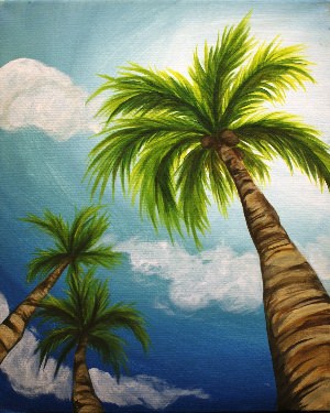Красивая пальма рисунок