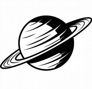 Сатурн векторный рисунок