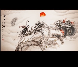 Китайская живопись дракон