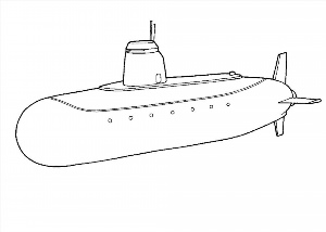 Рисунки раскраски подводная лодка