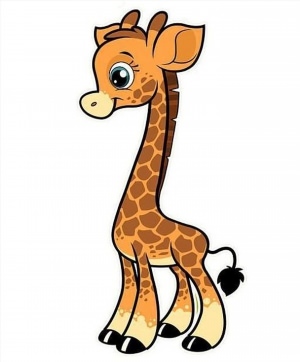 Детский рисунок жирафик