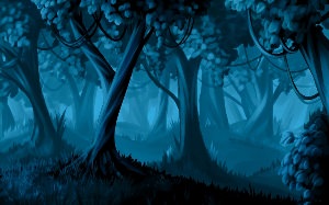 Фон темный лес рисунок