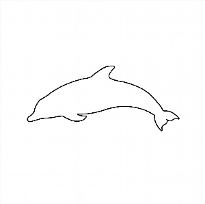 Дельфин рисунок простой