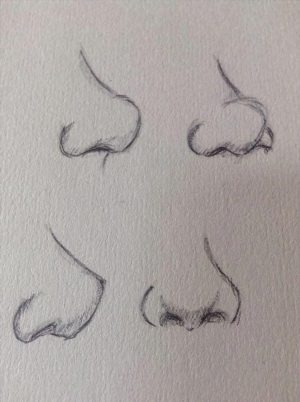 Легкие рисунки нос