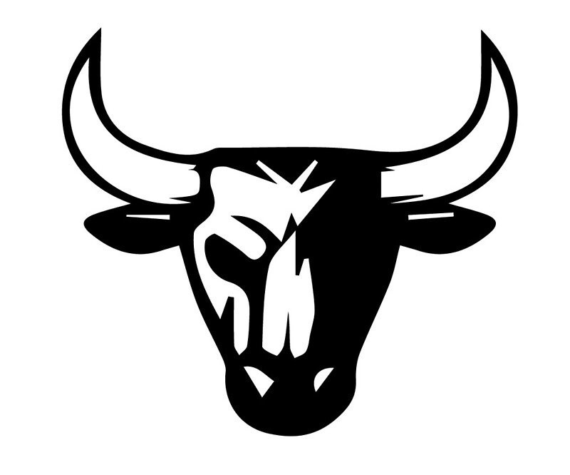 Логотипы быков. Стилизованная голова быка. Морда быка. Силуэт головы быка. Бык иконка.