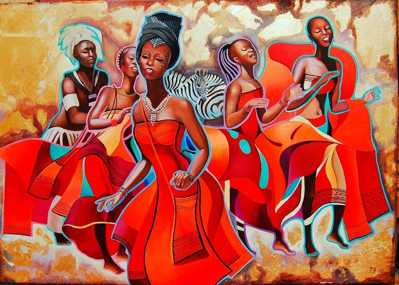 Современная африканская музыка. Современная живопись Африки. Картины в африканском стиле. Африканские мотивы в живописи.