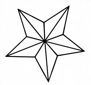 Рисунки карандашом звезда