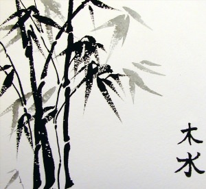 Бамбук китайская живопись