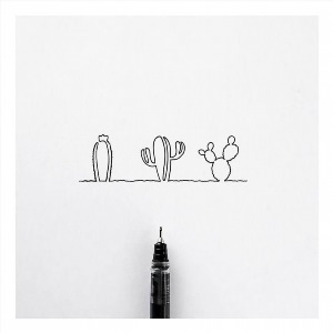 Рисунки минималистичные ручкой