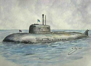 Рисунки карандашом подводная лодка