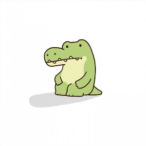 Милый крокодильчик рисунок