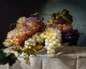 Натюрморт виноград