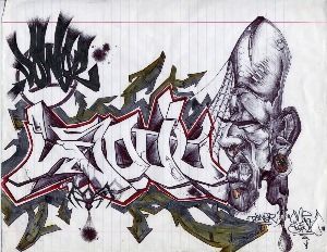 Самые сложные рисунки граффити