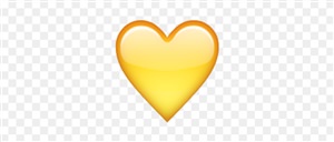 Смайлики желтое сердце
