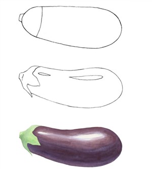 Как нарисовать кабачок