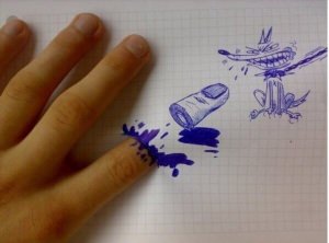 Рисунки ручкой на бумаге