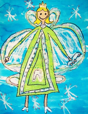 Детский рисунок фея