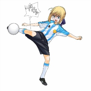 Футболист рисунок аниме