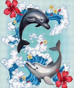 Дельфин рисунок красивый